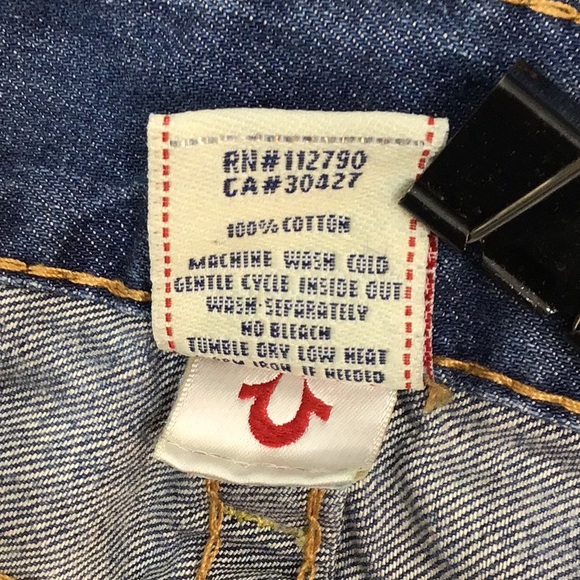 True Religion Bobby distressed wide leg jeans 29 - Picture 10 of 14